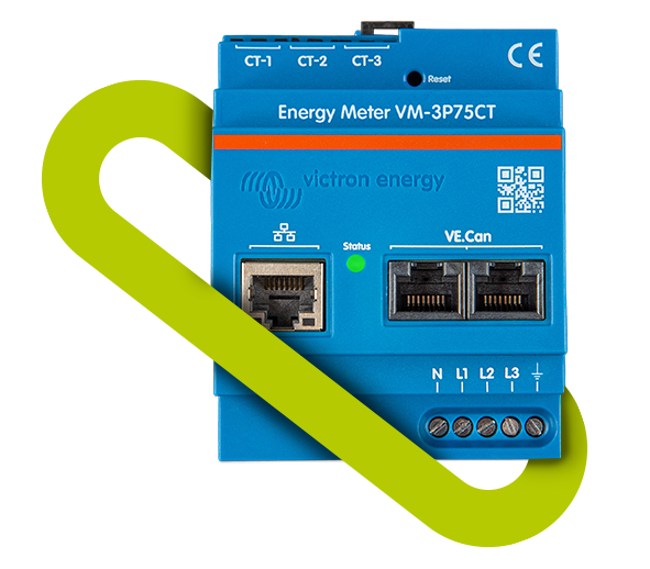 Compteur d'Énergie Victron VM-3P75CT